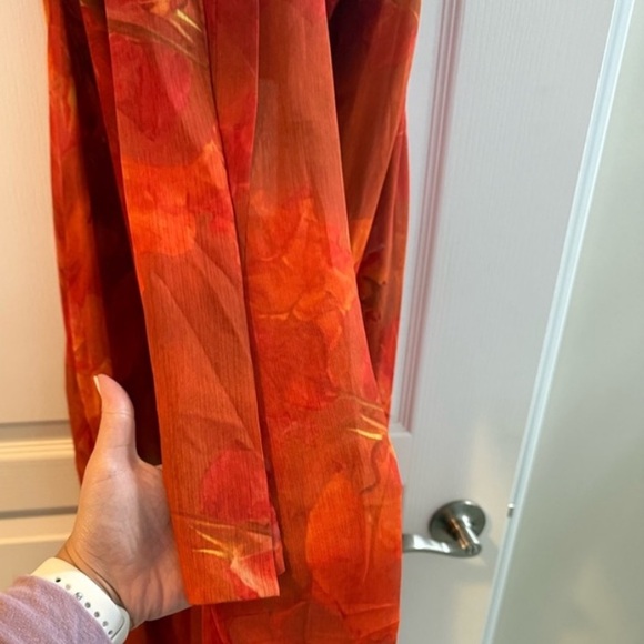 Peppermayo - Under the Pagoda Maxi Dress Amber - Strapless Orange Floral Dress - Picture 13 of 16